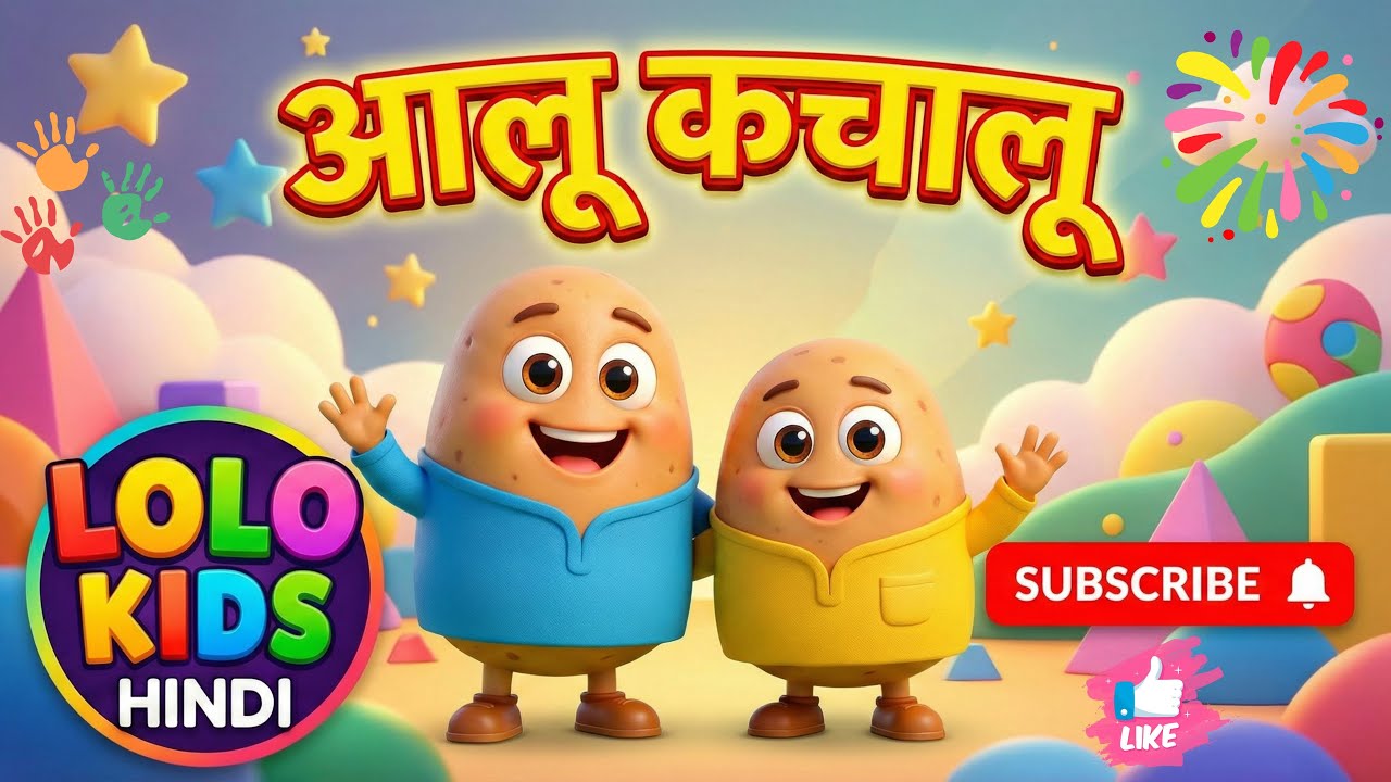 आलू कचालू | Aloo Kachaloo Hindi Rhymes | Kids Educational Hindi Poem Aloo Kachalu | Lolo Kids Hindi