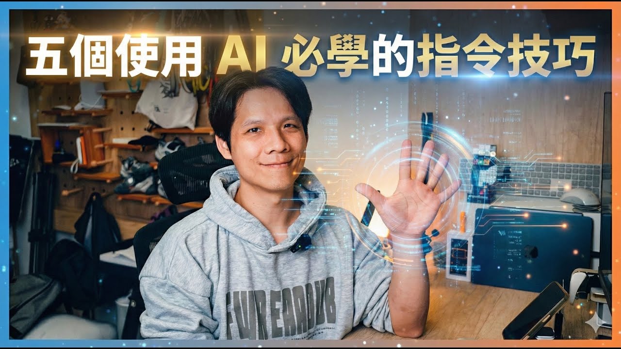 五個使用 AI 必學的指令技巧，別再把 AI 當搜尋引擎！