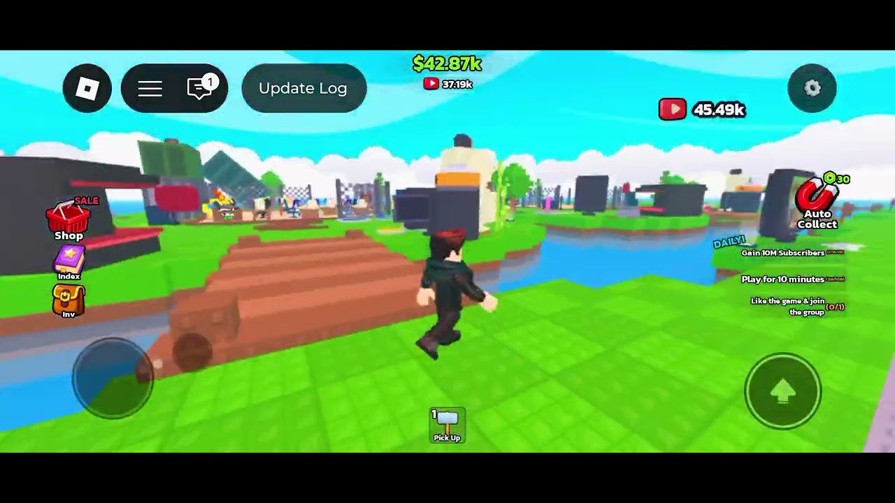 Playing grow a YouTuber 