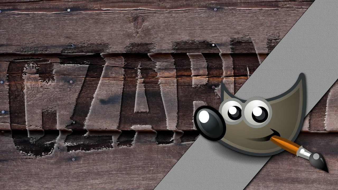 Jak zrobić drewniany napis? Gimp poradnik