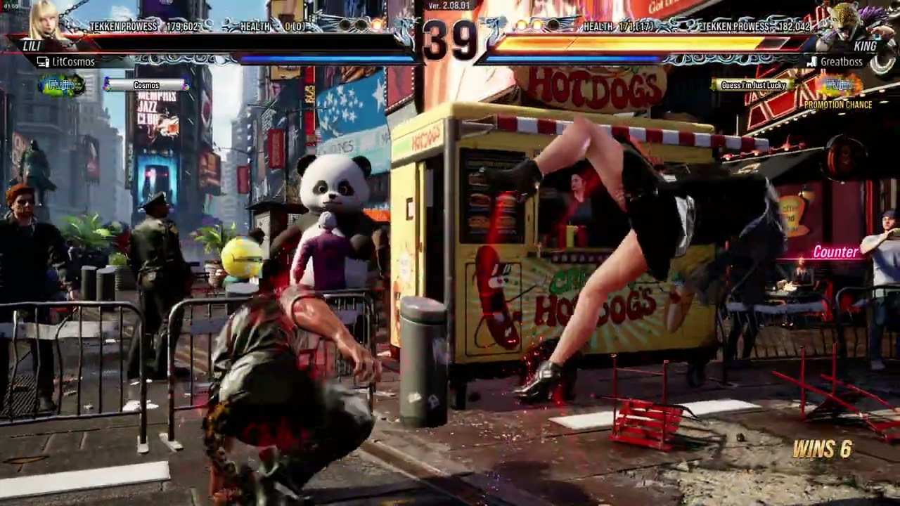 LEATHER JACKET LILI VS SLICK KING