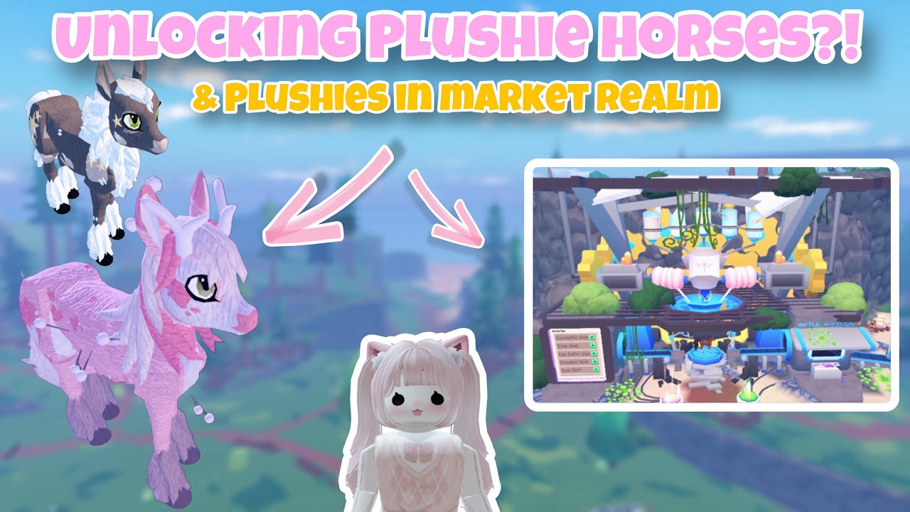 Открываем МЯГКИХ ЛОШАДЕЙ в Horse Life?! Охота на плюшевых лошадок в Market Realm!
