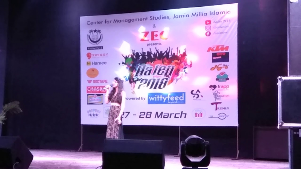 Jamia got talent Aalen auditorium 2018 my performance