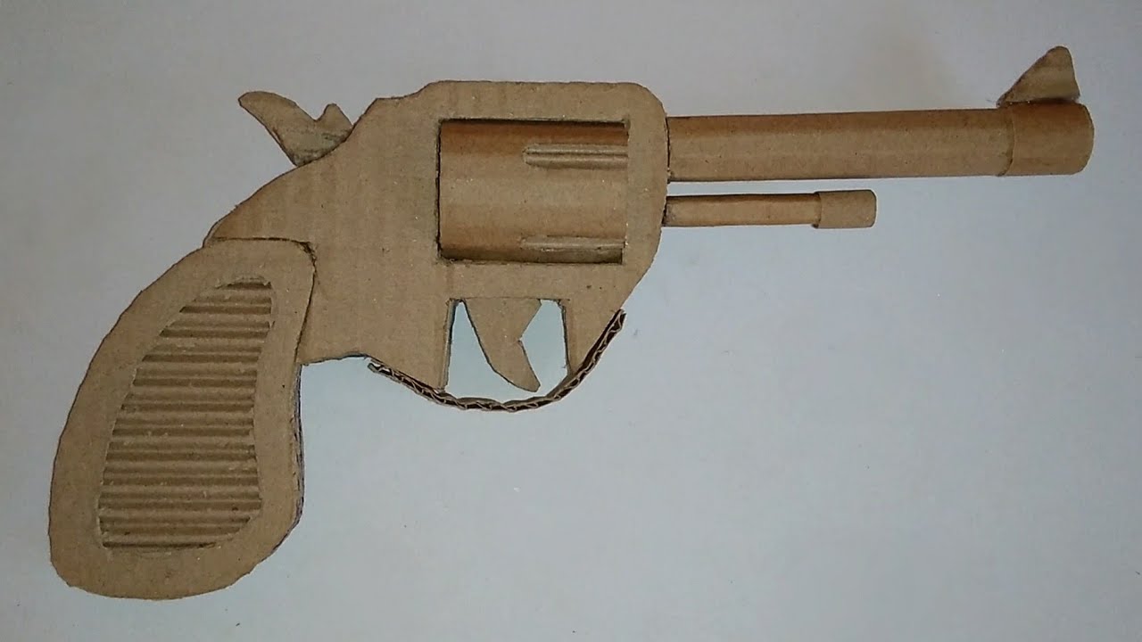 COMO FAZER UM REVÓLVER DE PAPELÃO EM CASA