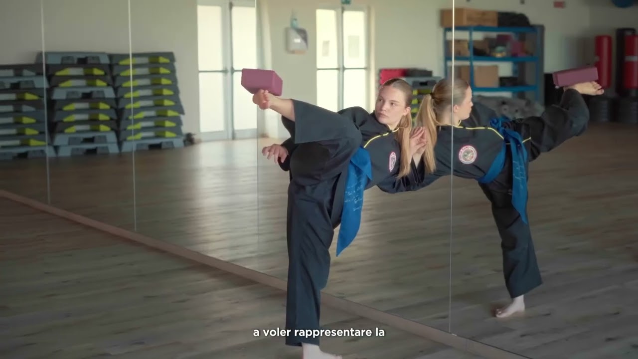 Allenamento di Federica Pagani con Davide Migliore, maestro e fondatore di Soffio del Drago-BCC Lodi