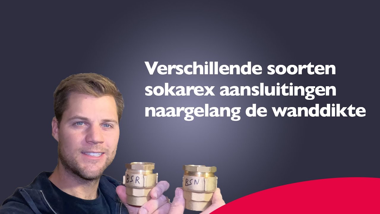 Verschillende soorten socarexaansluitingen naargelang de wanddikte.