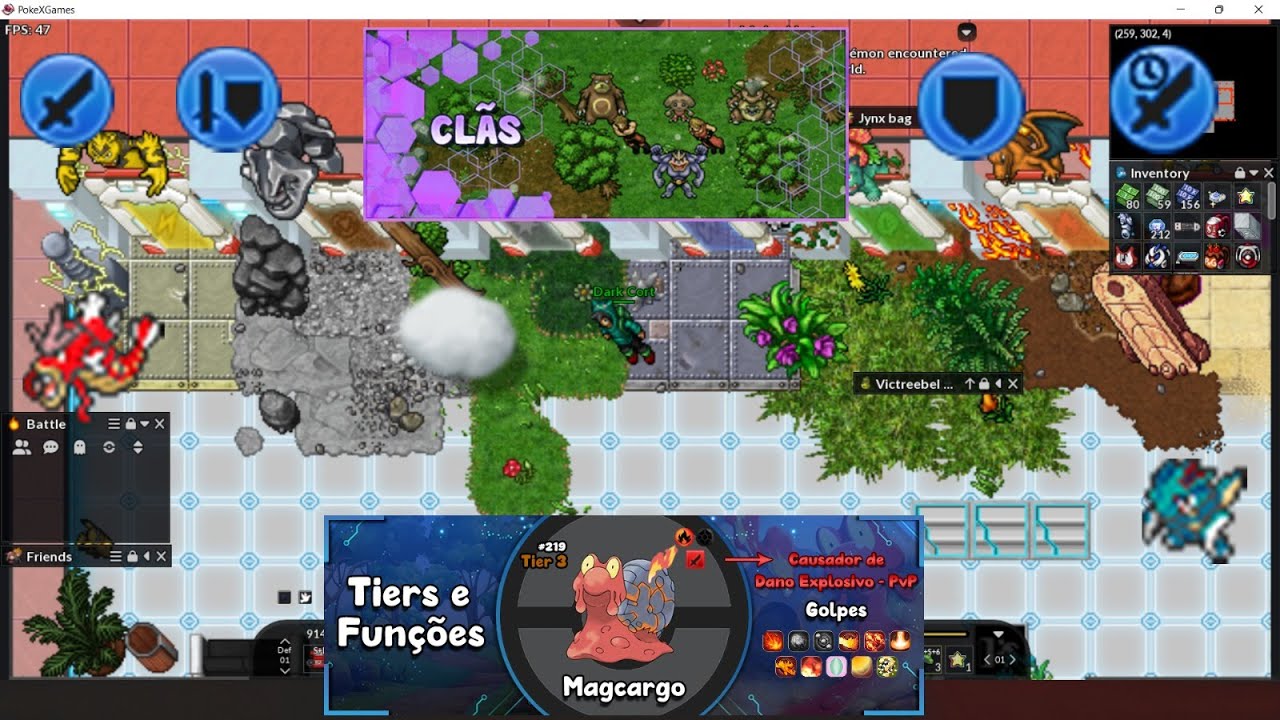 CLANES, TIERS Y FUNCION DE POKEMON (POKEXGAMES)