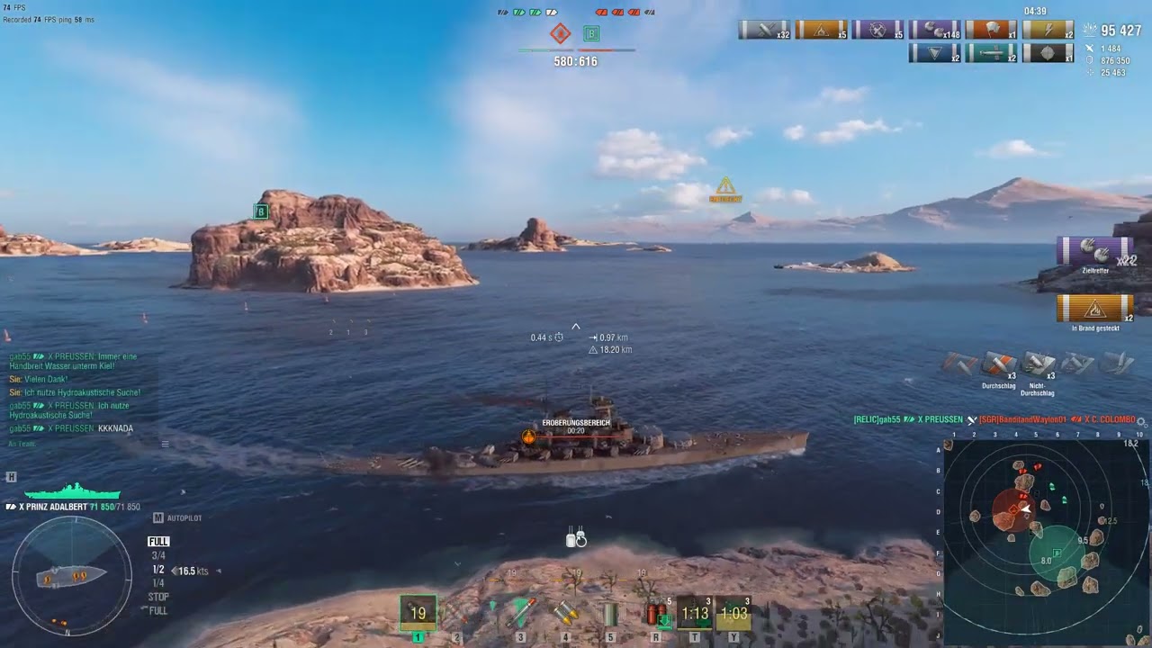 WOWS Brawl 2026 - Prinz Adalbert Cpt  Skill and Ship Skill Rocks