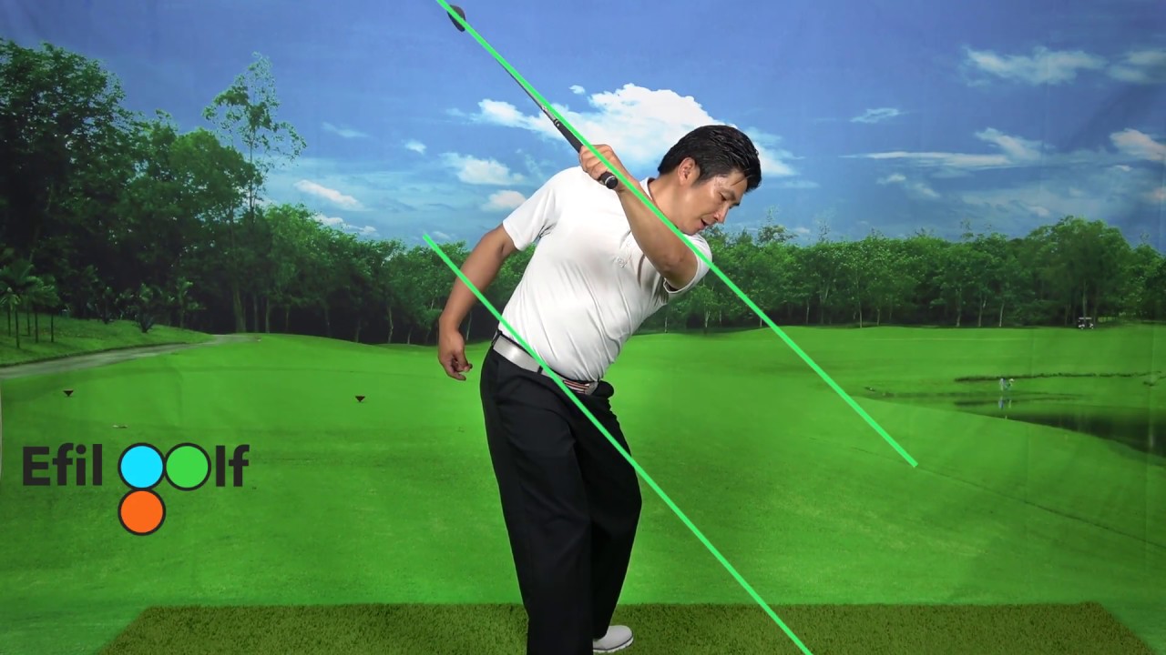 The right Golf back swing