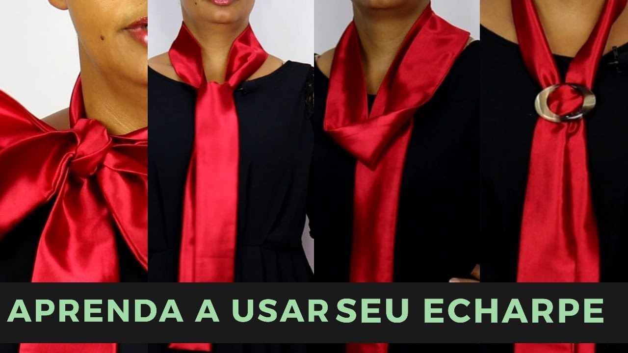 MANEIRAS DE AMARRAR ECHARPE/LENÇO FEMININO I #FaBellasArtes