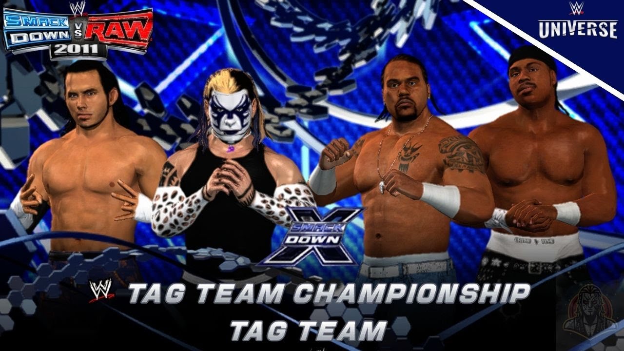 TAG TEAM Hardy Boys vs Cryme Tyme - WWE Tag Team Championship - WWE Smackdown vs Raw 2011