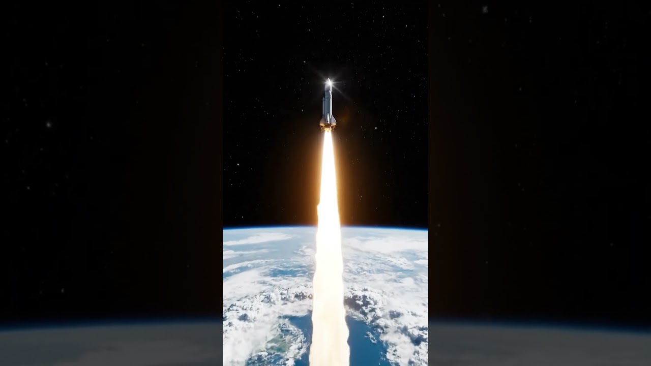 Rocket Launch Seen from Space | 4K IMAX Cinematic Shot | Ultra-Realistic Visuals #nasashorts