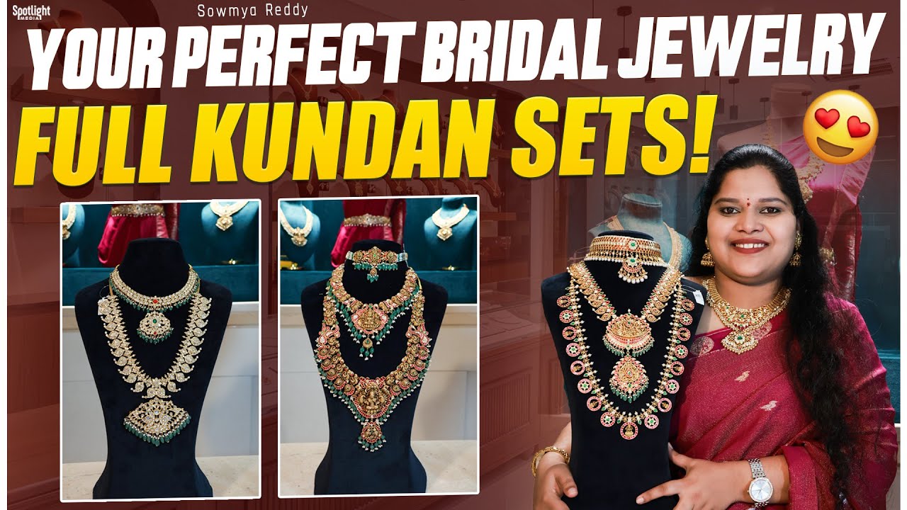 Every Bride's DREAM! 🤩 Full Kundan Jewelry Set Unboxing & Try-On (Necklace, Haram & More!)