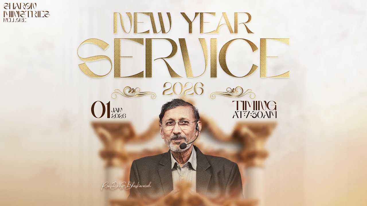 2026 NEW YEAR SERVICE || 01ST JAN 2026 || Sharon Ministries || Rev.Dr.S.Bhaskaraiah