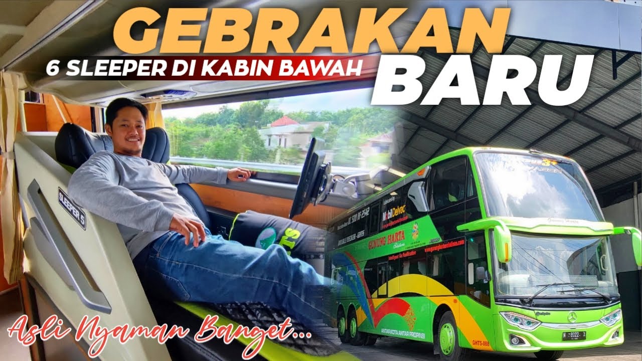 KEREN BANGET‼️6 SLEEPER DI BUS DOUBLE DECKER GUNUNG HARTA TERBARU