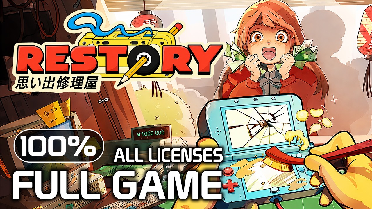 ReStory: Chill Electronics Repairs | Full Game - 100% | All Licenses | Walkthrough No Commentary
