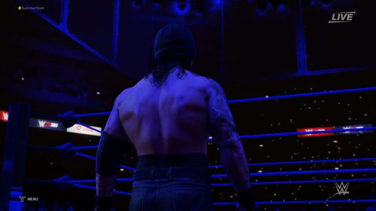 WWE 2k20 Undertaker vs A.J. Styles Intercontinental Championship! Hell in a Cell!