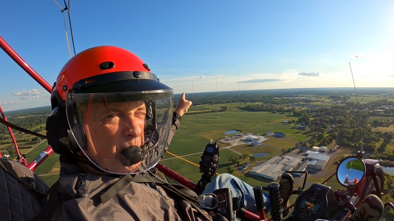 Powered Parachute Flight to Franklin, Trafalgar & Morgantown, Indiana 8-27-25