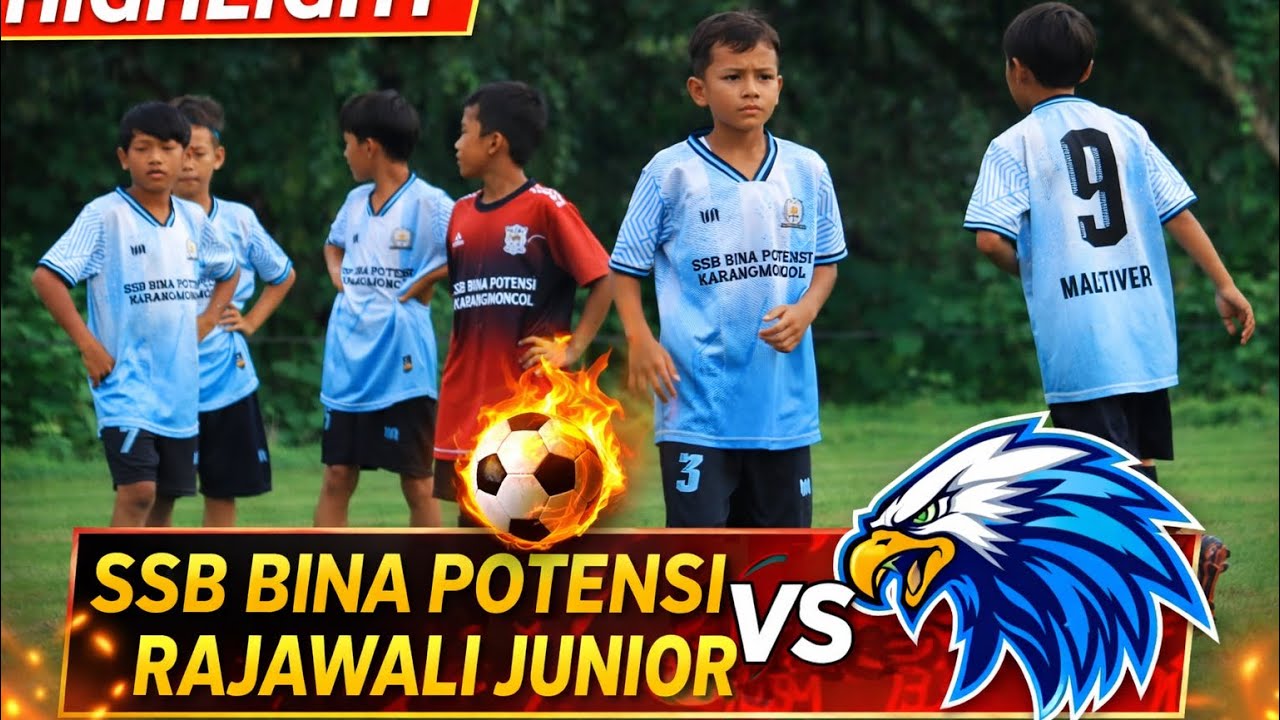 Highlight Sepak Bola Usia Dini | SSB Bina Potensi vs Rajawali Junior #sepakbola 