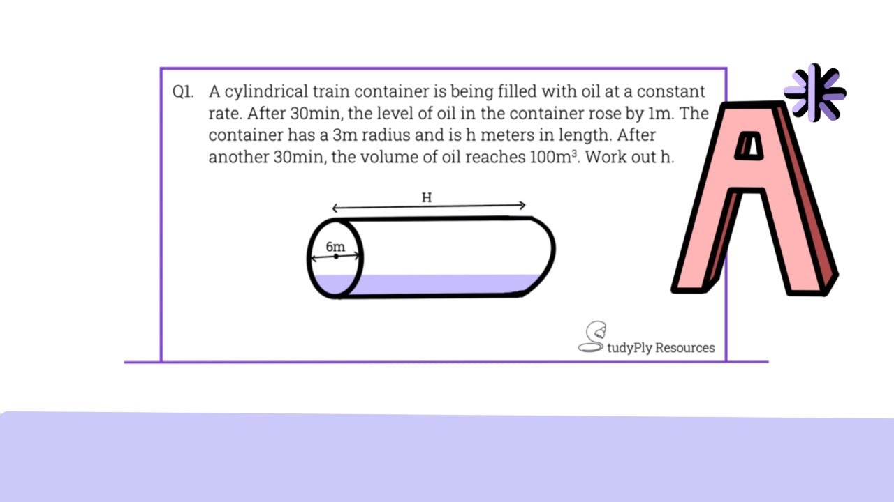 A hard volume question. GCSE maths.