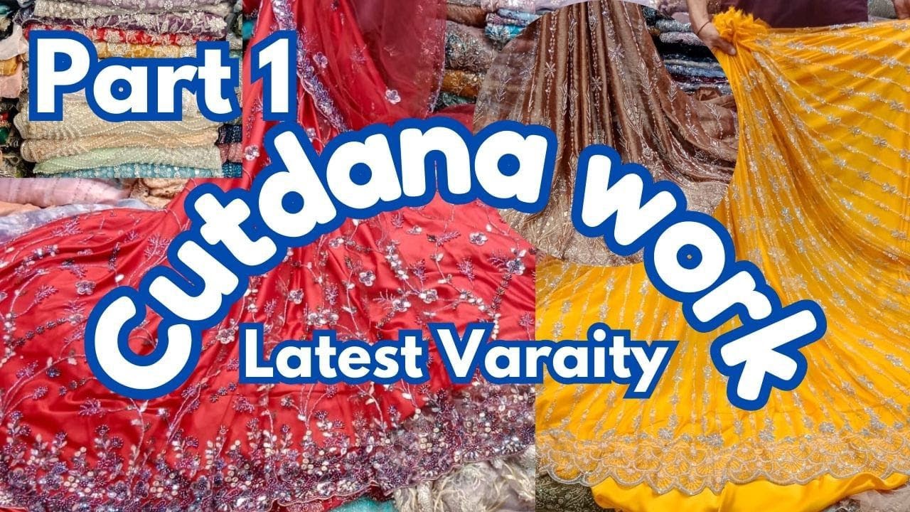 Cutdana work Embroidery Designs💥🔥Turkish Cutdana/Cutdana work Dress/Cutdana Work/Cutdana net Fabric👗