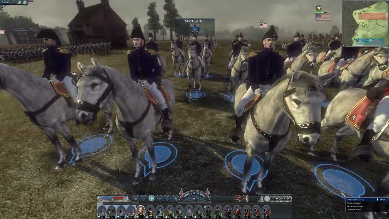 Napoleon  Total War - The New World Awakes 2.2 Mod - US vs Mexico 1812 Custom Battle And Units.