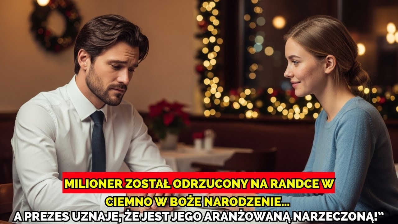 Milioner został odrzucony na randce w ciemno w święta, lecz gest kelnerki poruszył jego serce