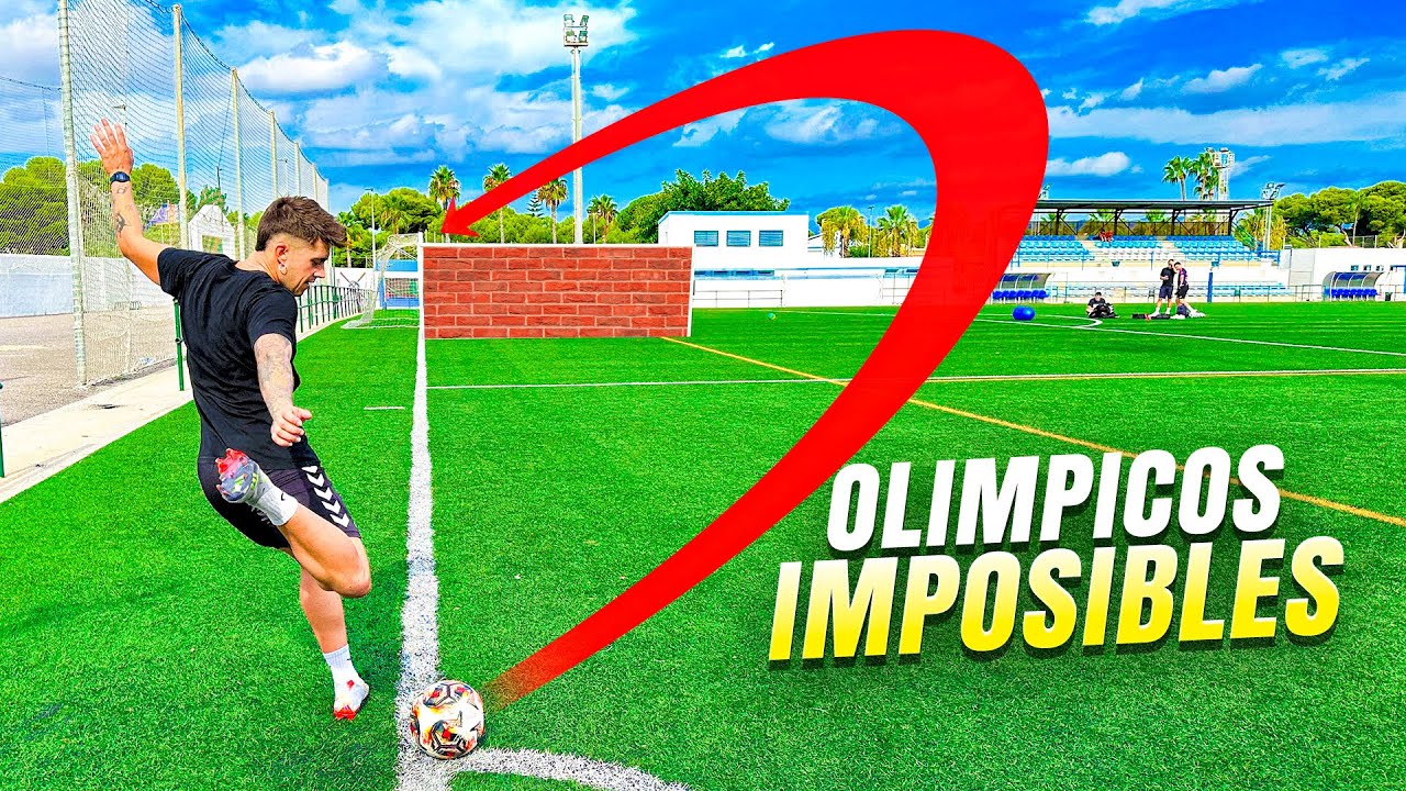 ⚽ GOL OLÍMPICO con BARRERA 😱 ¡Retos de Fútbol!