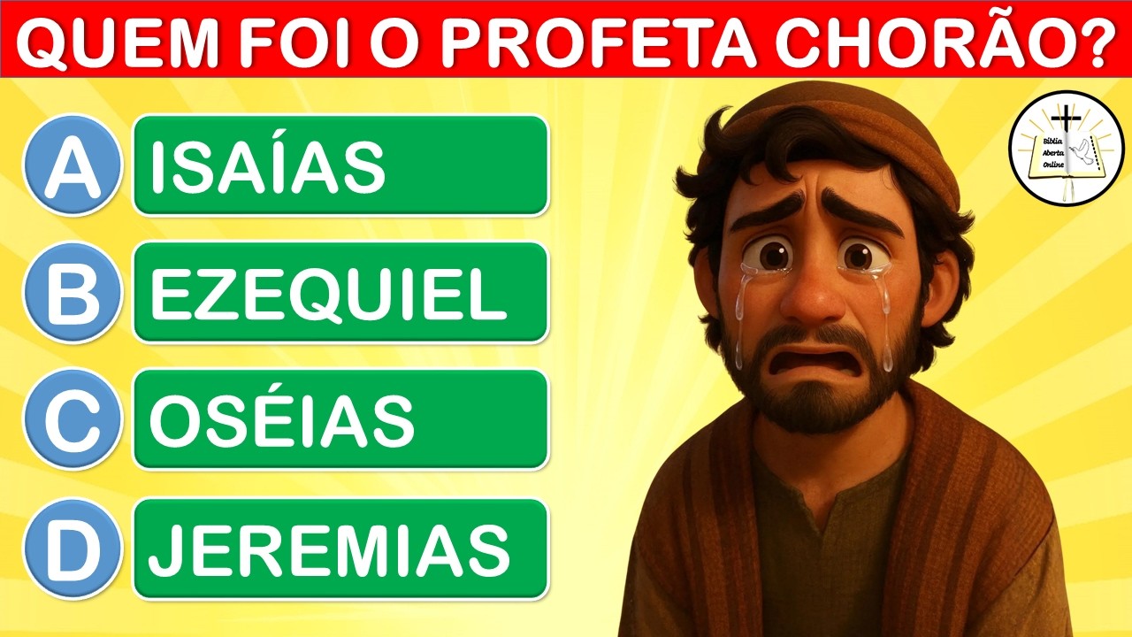 📖VOCÊ CONHECE A BÍBLIA? 20 Perguntas 'Fáceis' sobre o Antigo Testamento!