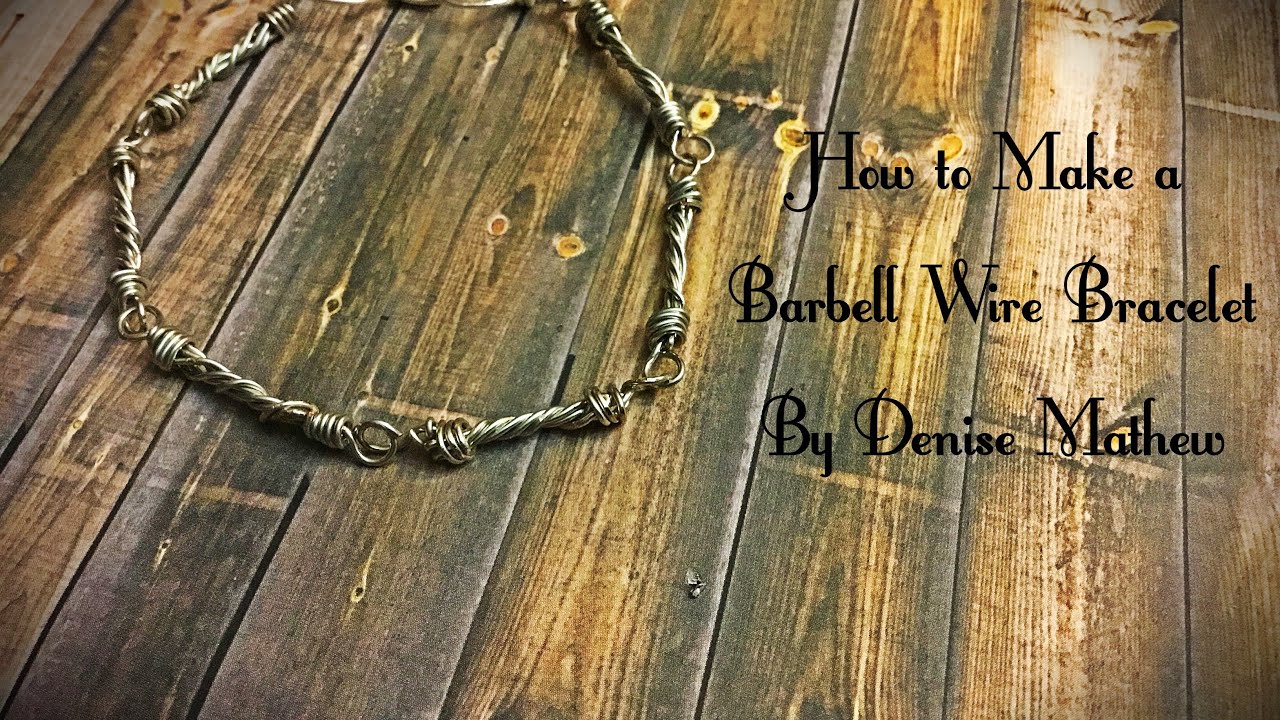 How to Make a Barbell Wire Chain Link Unisex Bracelet By Denise Mathew