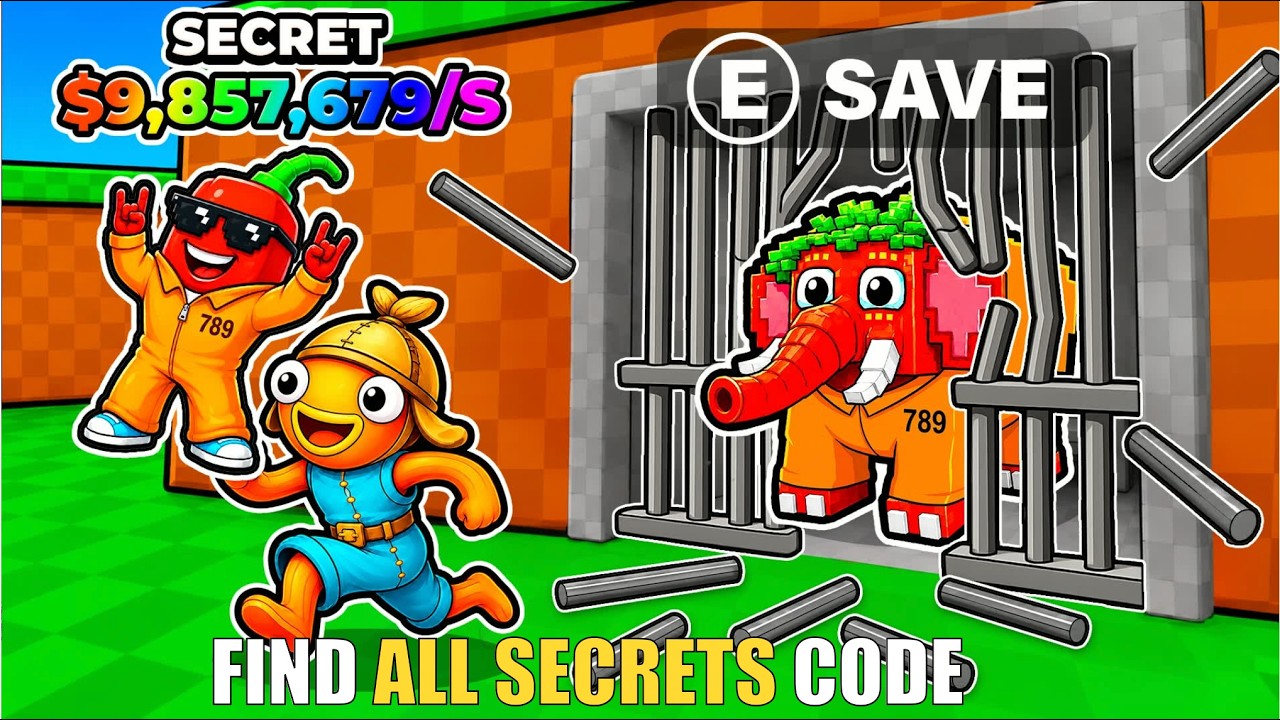 ESCAPE PRISON FOR BRAINROTS MAP FORTNITE CREATIVE - FIND SECRETS CODE (PART 2)