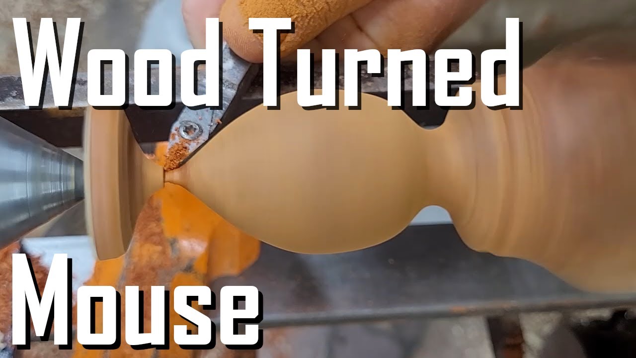 Check Out This Fun and Easy Wooden Mouse Project! #woodturning #mouse