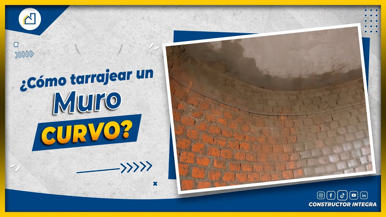 ✅PASO A PASO DEL TARRAJEO DE UN MURO CURVO ✅ | Aprende en 3 minutos ✍️