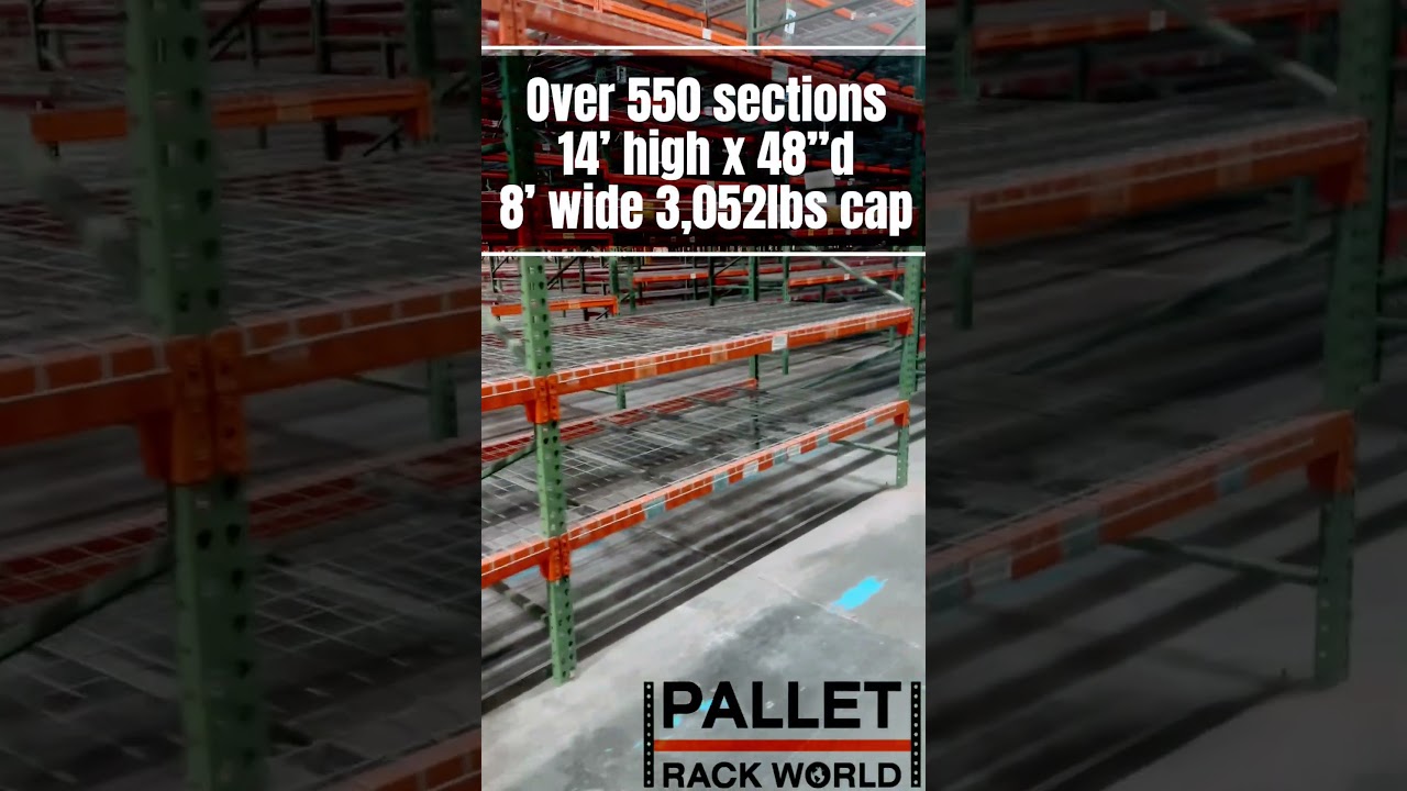 650 Sections of Used Husky Pallet Rack FOR SALE &ndash; Available Soon! | Teardrop Style Racking
