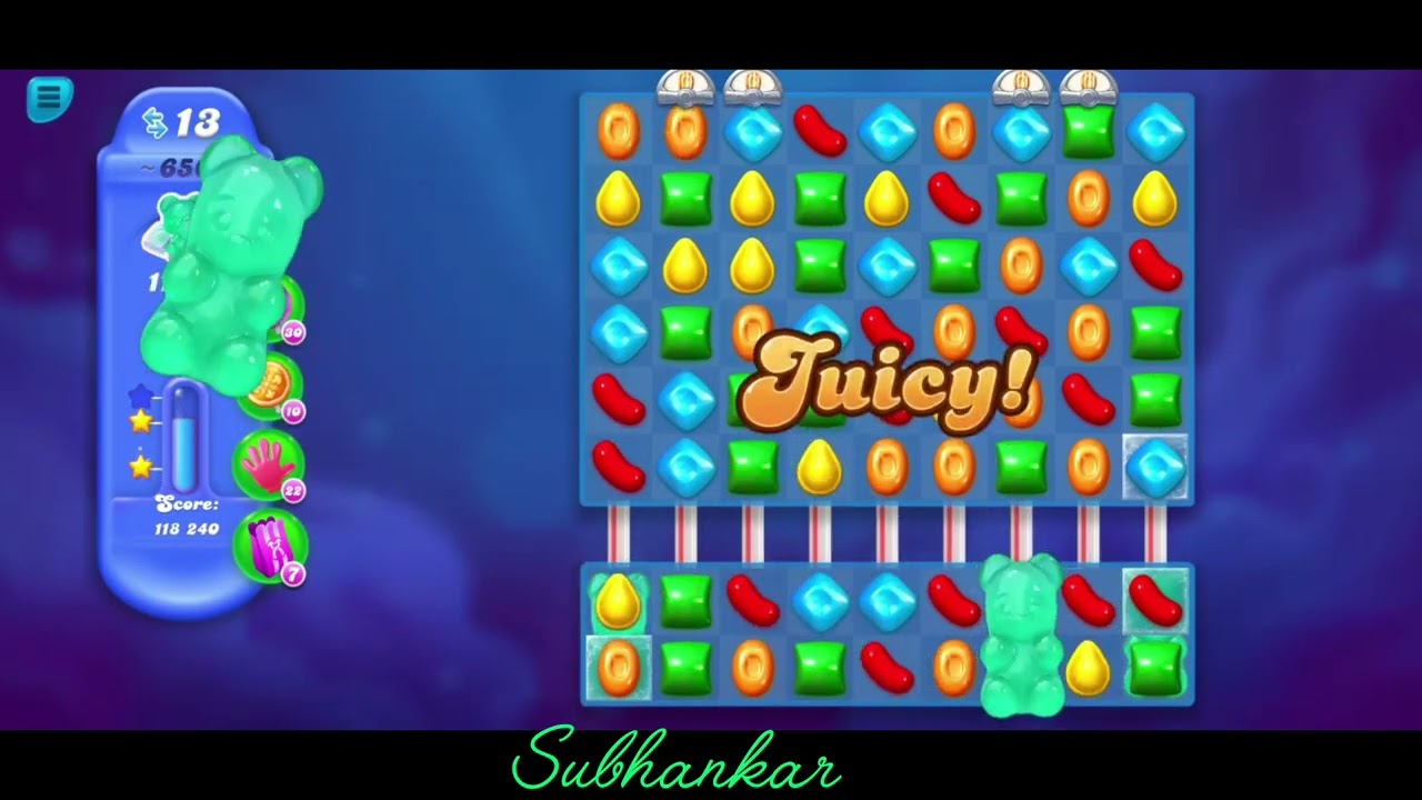 Candy Crush Soda Saga. Level 650.⭐⭐ Star.Level 650 Help.@Subhankar0002.☠️☠️