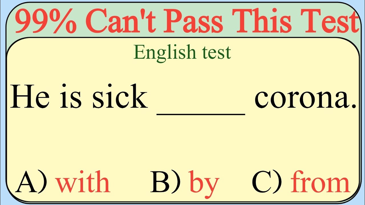 Mixed Grammar Test 🌟 Test Your English Skills