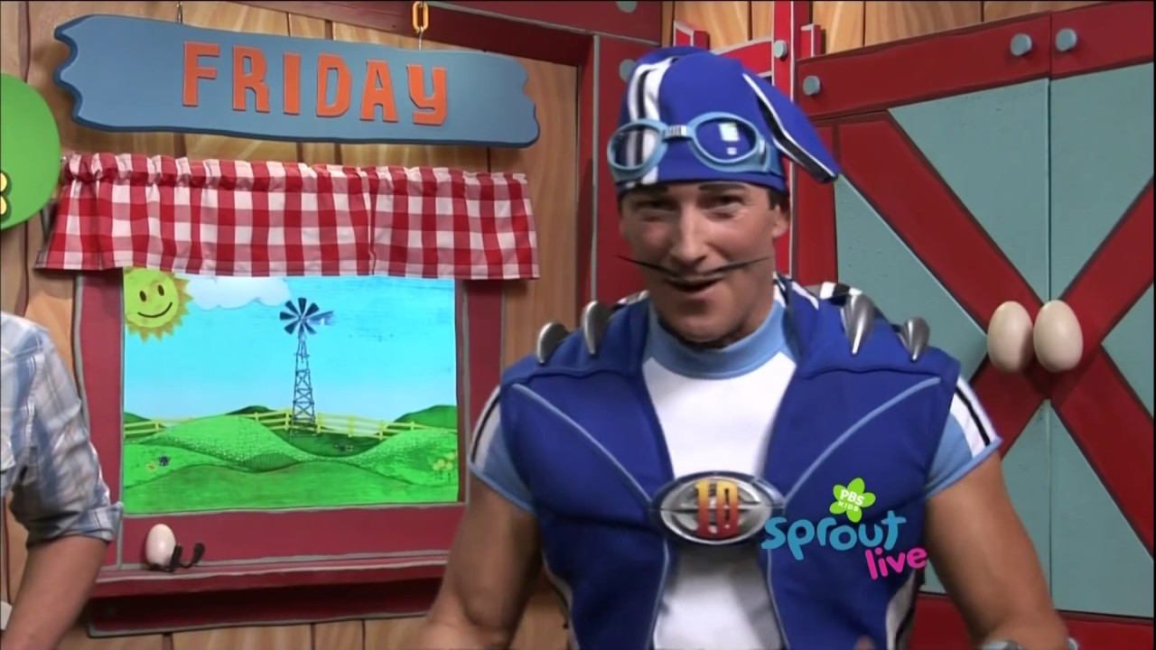 LazyTown Sportacus on the Sunny Side Up show