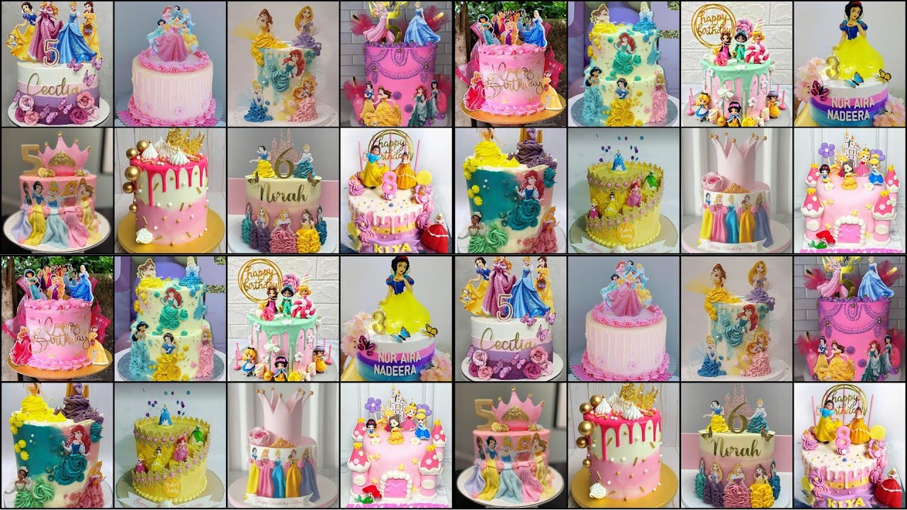 💃Beautiful Princess Cake Designs 2023/Disney Princess Cake/Princess Cake/Birthday Cake#princess