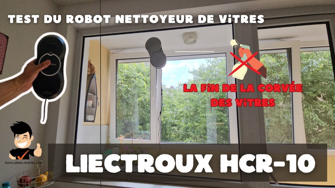 Test du robot nettoyeur de vitres Liectroux HCR-10