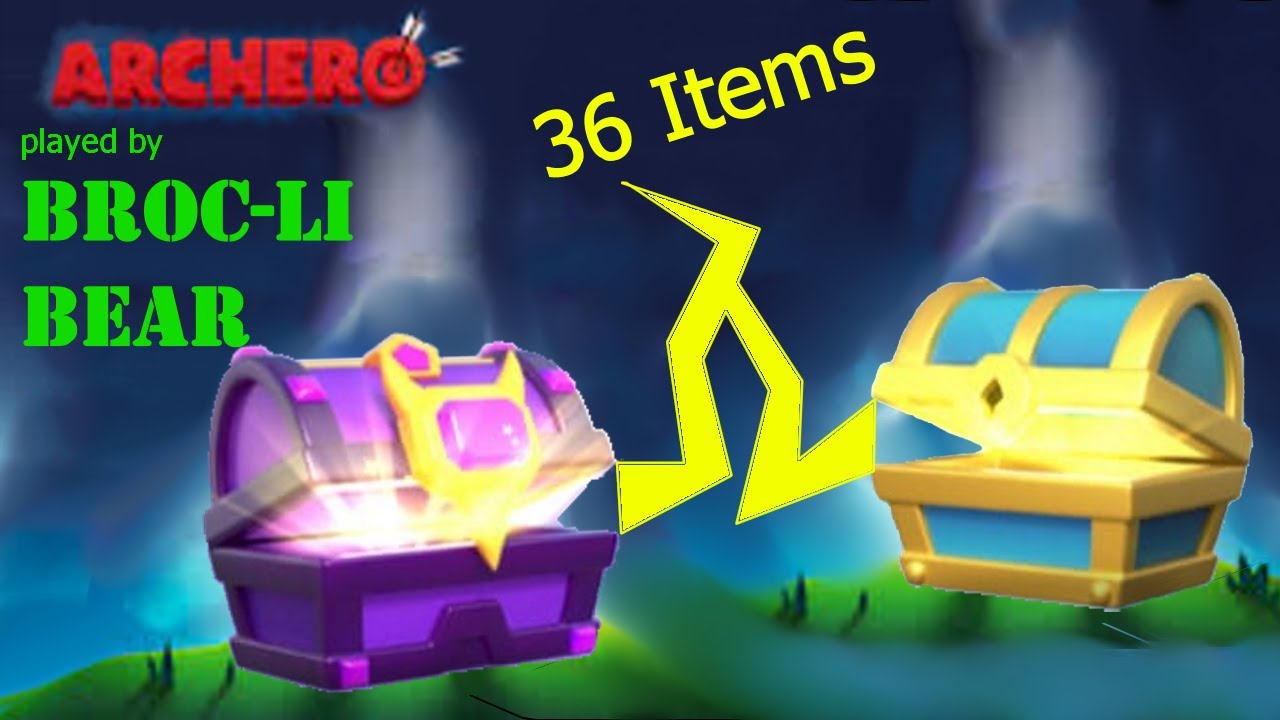 Archero - Opening 36 Chests (24 Golden Chest and 12 Obsidian Chests)