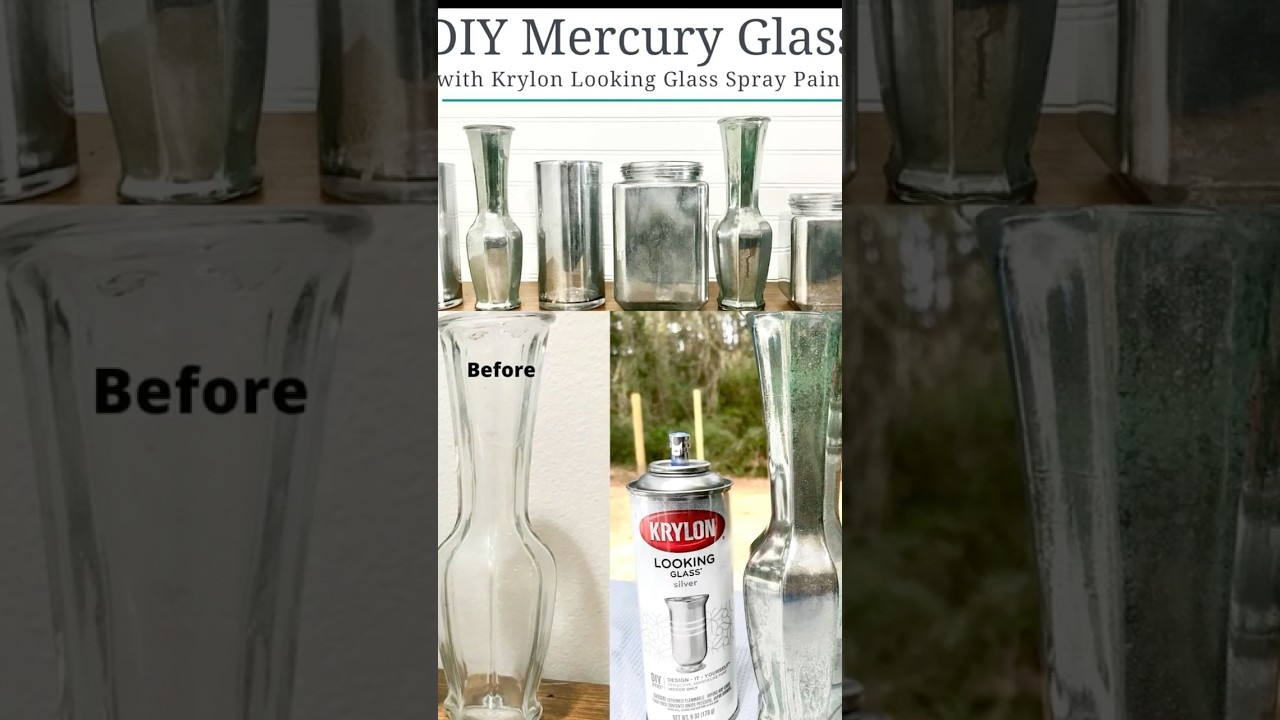 ✨ DIY Mercury Glass | Easy Antique Mirror Effect at Home #DIYmercuryglass #home