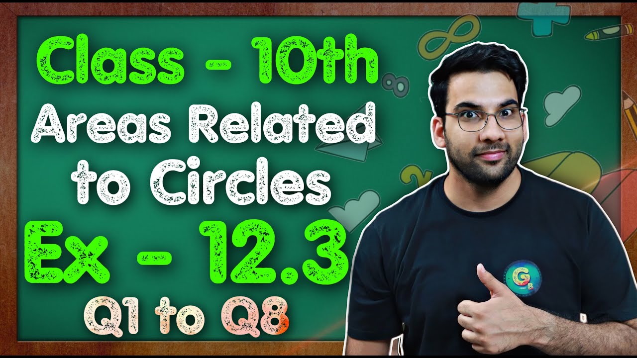 Class - 10 Ex  - 12.3 (Q1 to Q8) Areas Related to Circles Introduction || NCERT CBSE