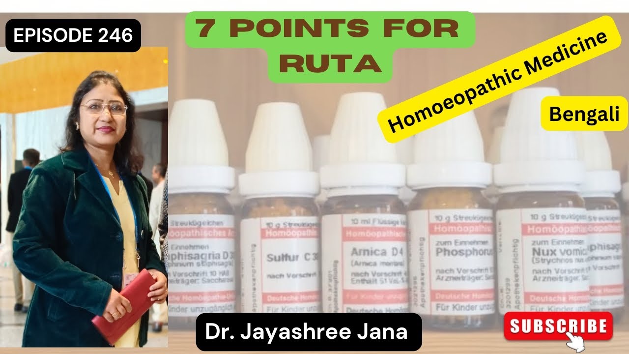 7 Points for Ruta/Homoeopathic Medicine/Bengali @healthydietwithtastyrecipe 