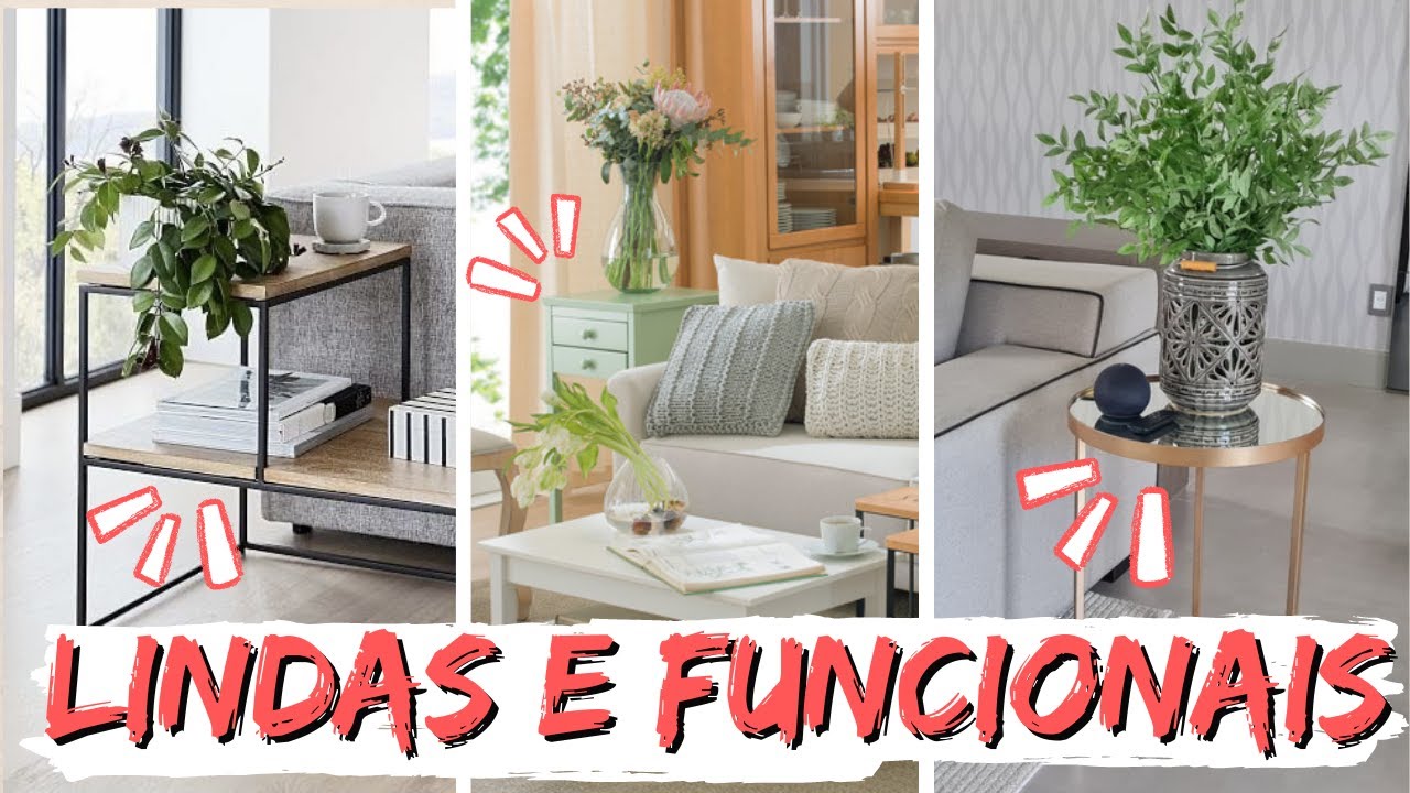 10 MESAS LATERAIS INCRÍVEIS PARA DECORAÇÃO! INSPIRE-SE!