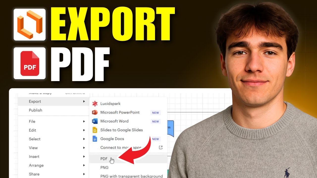 Как экспортировать данные в PDF в Lucidchart (Учебное пособие 2026)