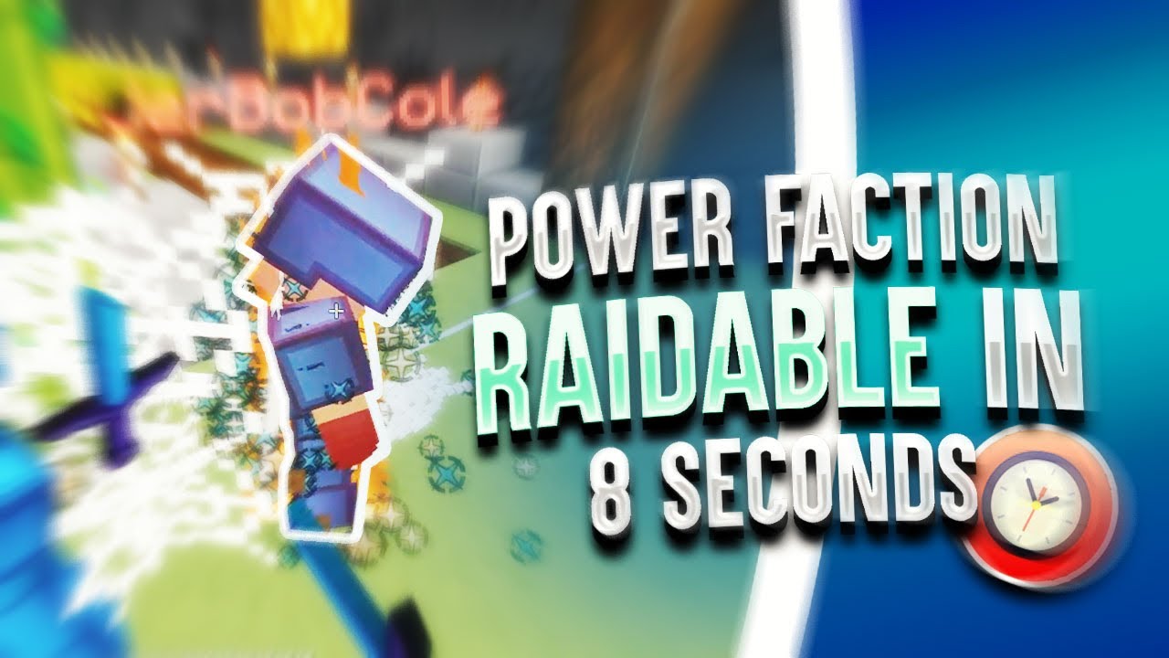 making a POWER FACTION RAIDABLE in 8 SECONDS *IN THEIR BASE* | Minecraft HCF