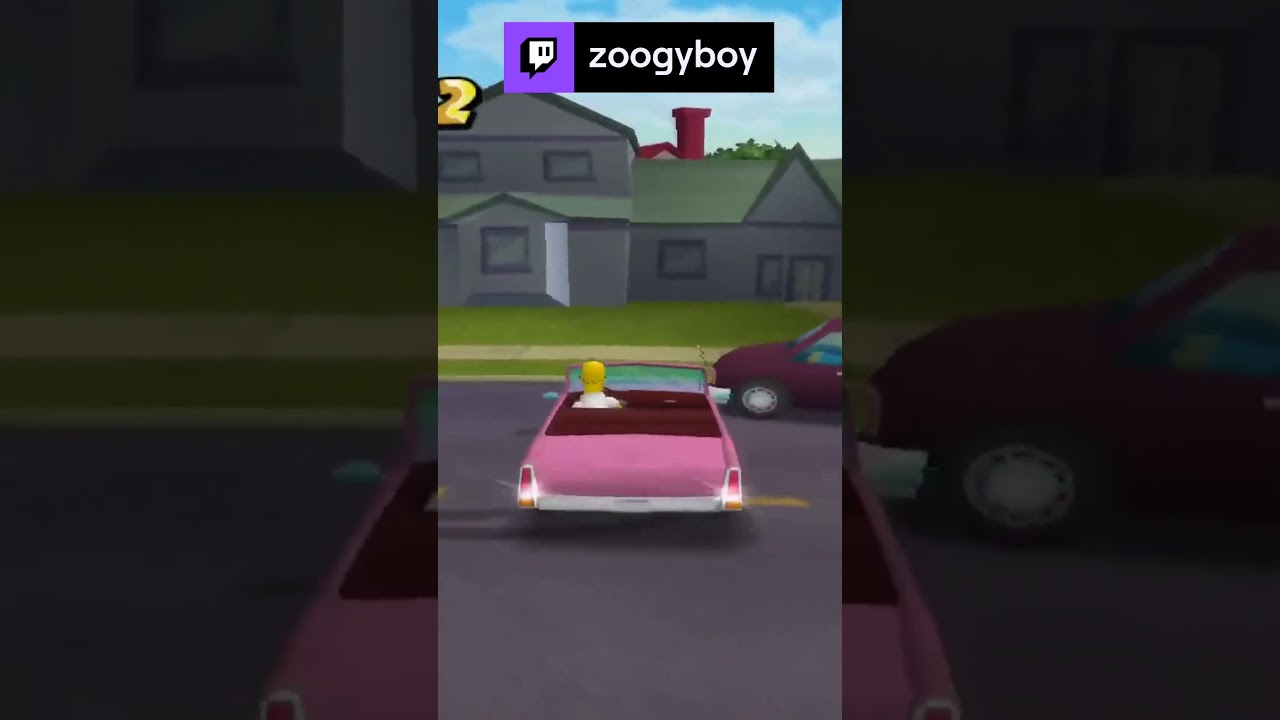 Imagine crashing🤡 #Streamer #Simpsons #ZOOGY