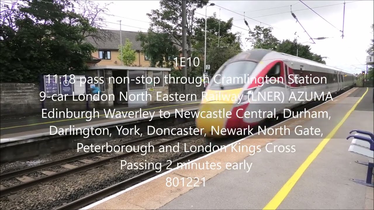A few trains at Cramlington Station on Sunday 23/08/20 in Full 4K Ultra HD! feat the Northern Belle
