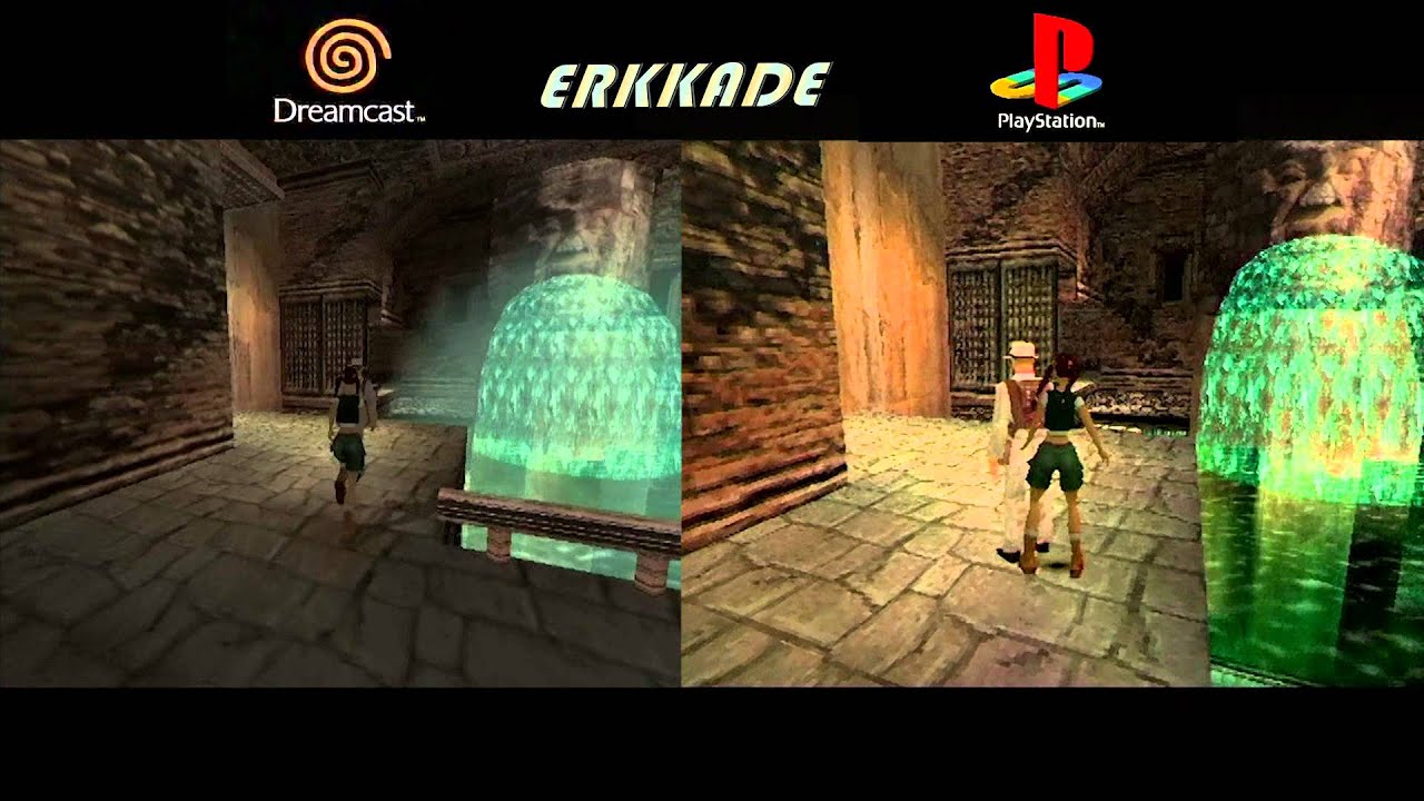 Comparison - Tomb Raider: The Last Revelation DC vs PS1