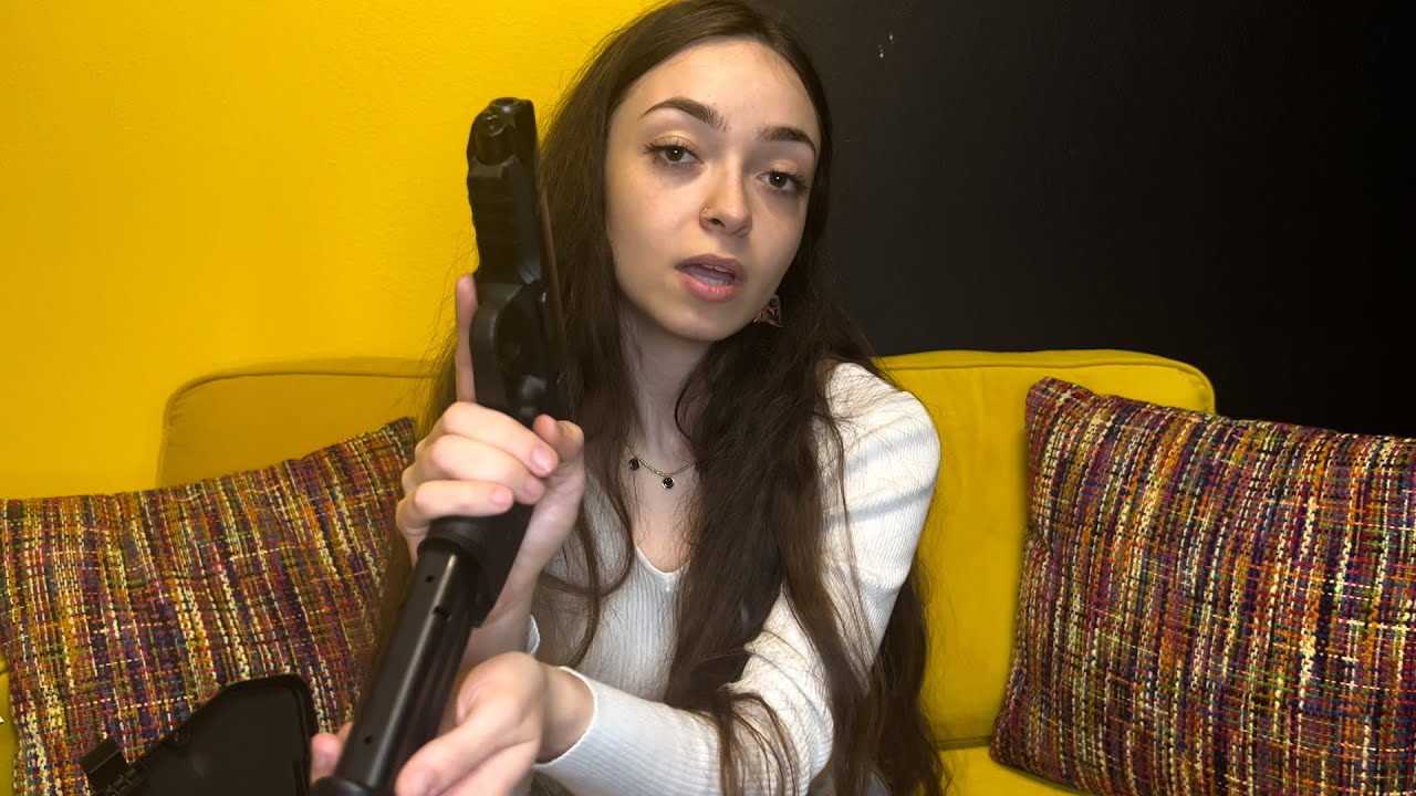 ASMR Gun Shop Store Role Play Intense Sounds For Sleep & Relaxation with Whispering and Tapping